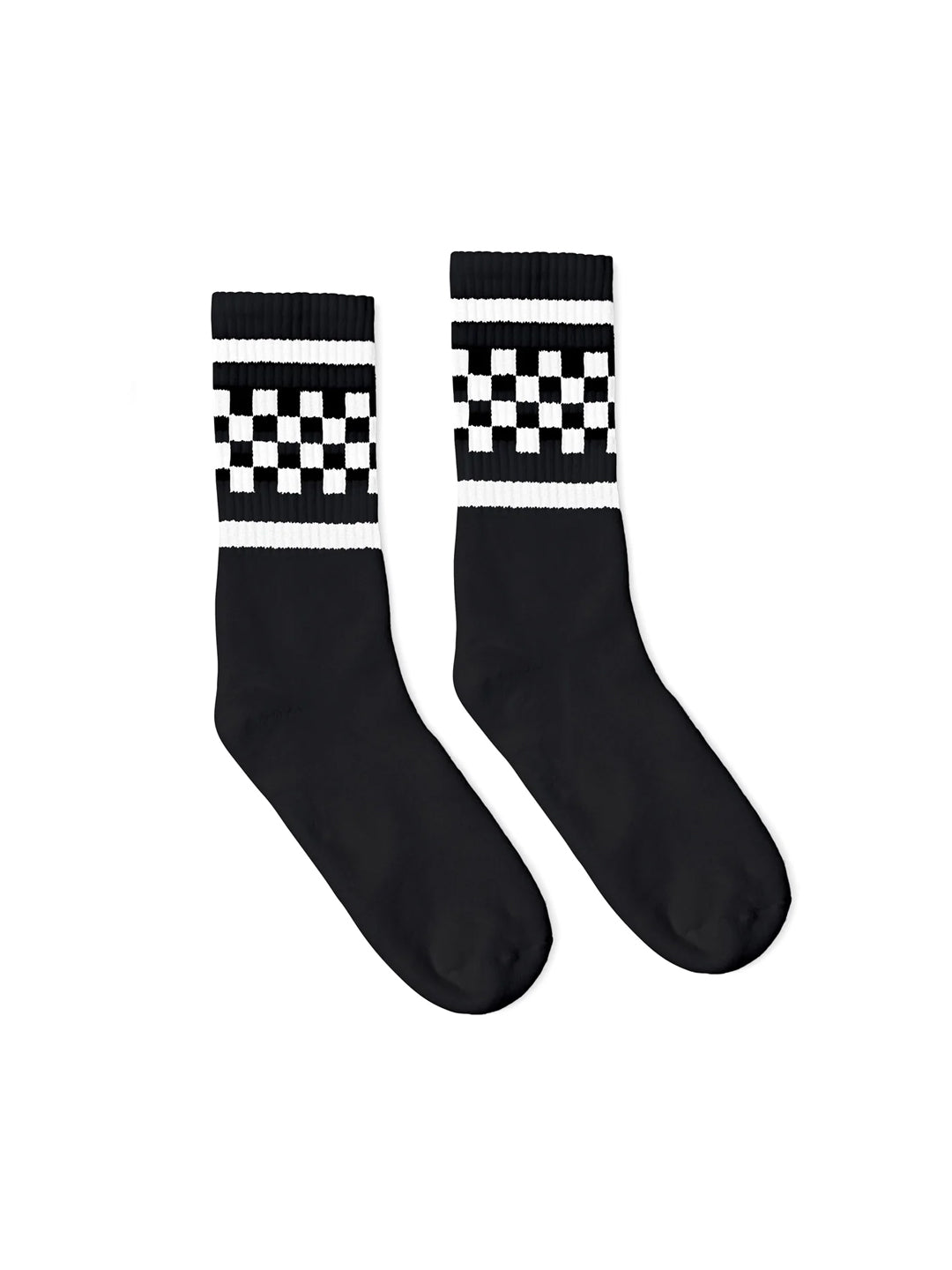 Black Checkered Socks