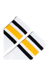 Black & Gold Stripe Socks