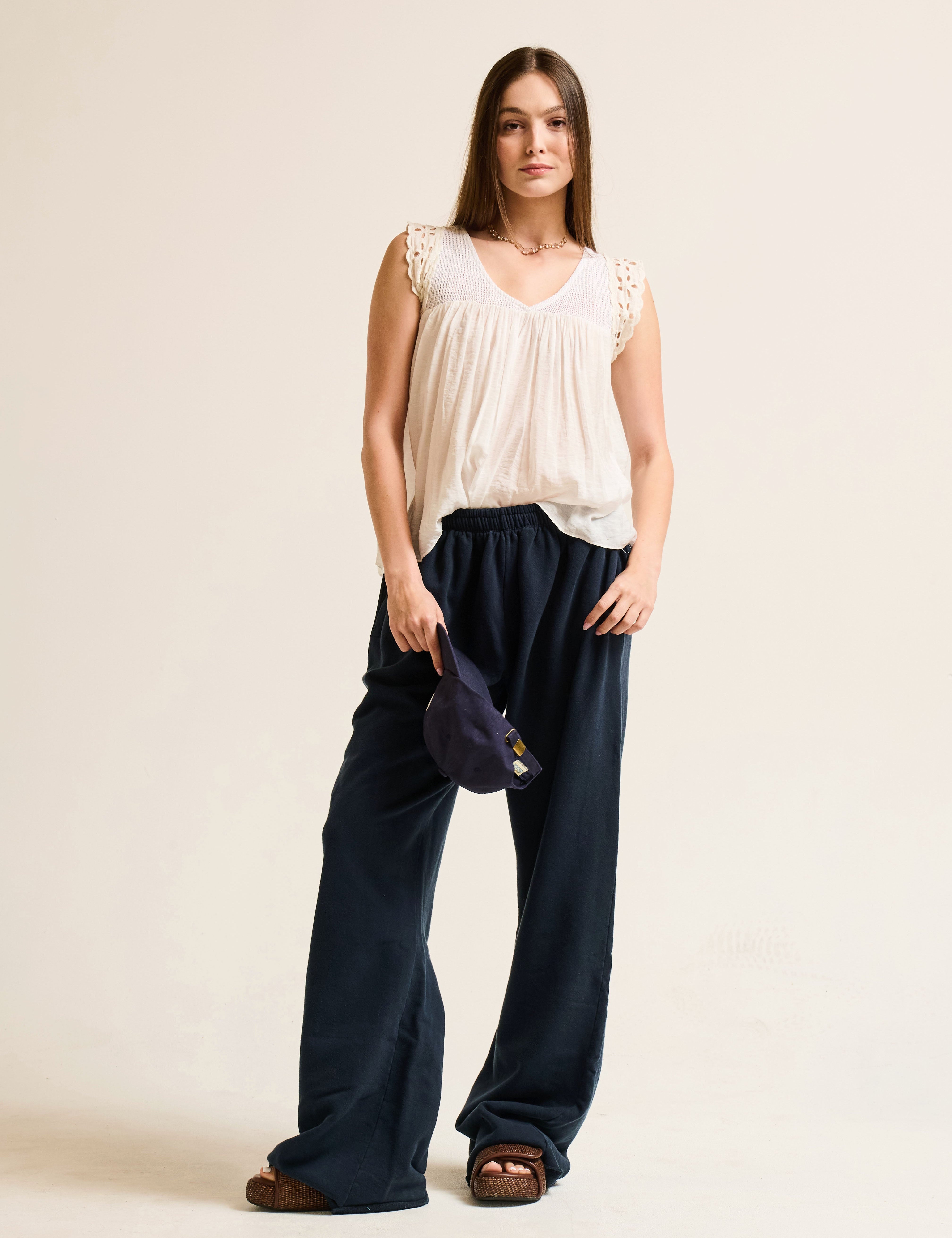 Raw Hem Cleo Sweatpant - The House of Woo