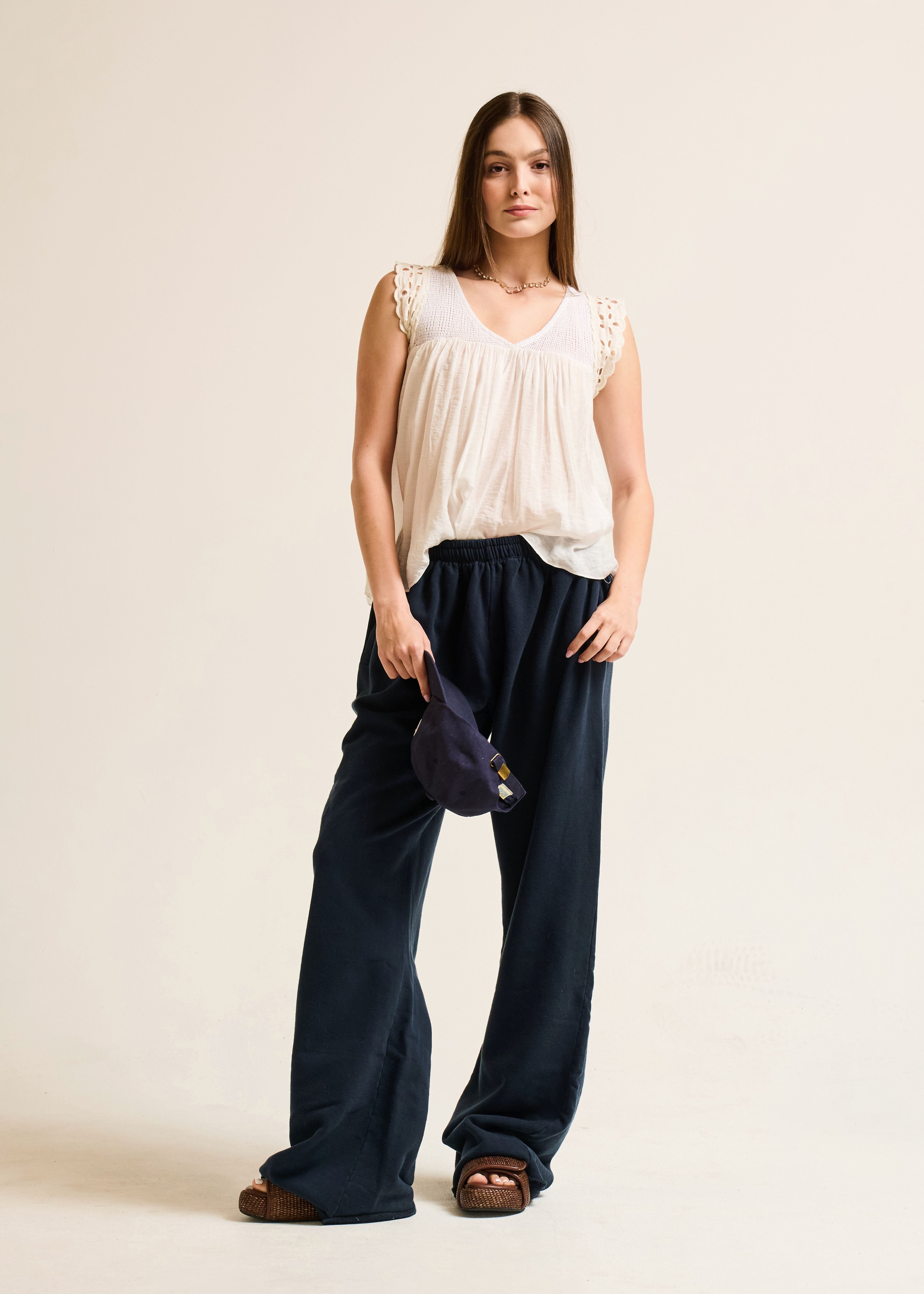 Raw Hem Cleo Sweatpant - The House of Woo