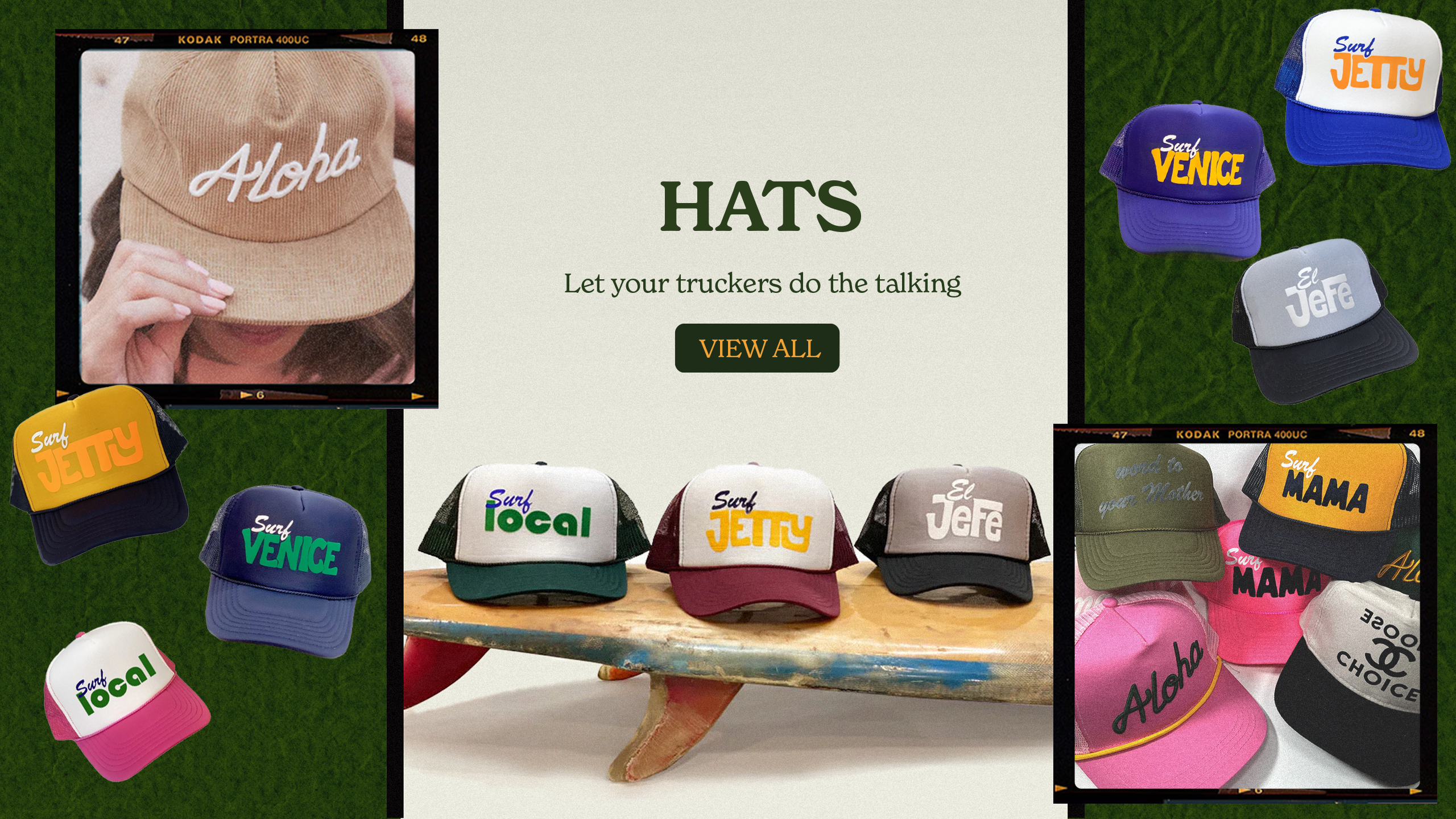 Shop hats. Let your trucker do the talking