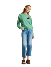 Custom Cashmere Applique & Felt Letter Jetty Sweatshirt