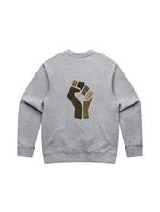 Resist Fist Cashmere Applique Pullover