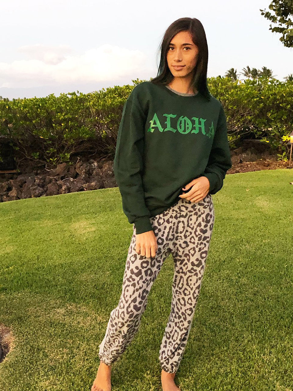 Aloha Sweatshirt - Forest,, The Uplifters- Woo