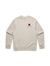 Mini Eyes on You Crewneck in Bone