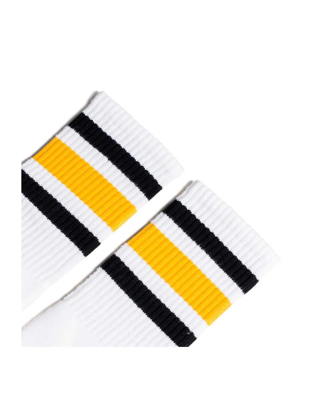 Black & Gold Stripe Socks - The House of Woo