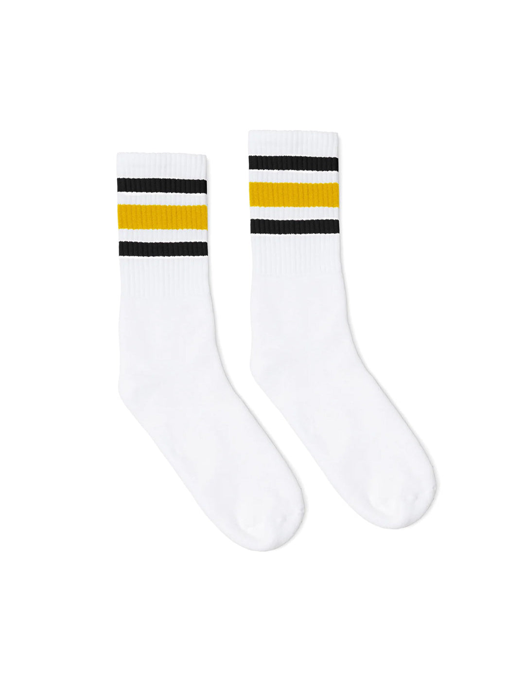 Black & Gold Stripe Socks - The House of Woo