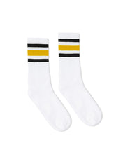 Black & Gold Stripe Socks - The House of Woo
