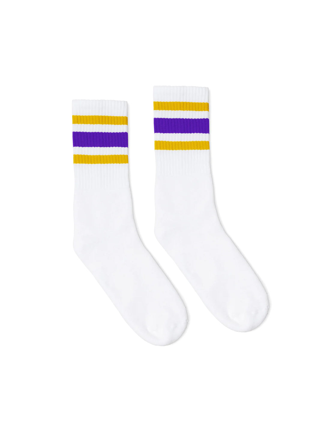 Gold & Purple Stripe Socks