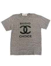Choose Choice Tee in Heather Grey - The House of Woo
