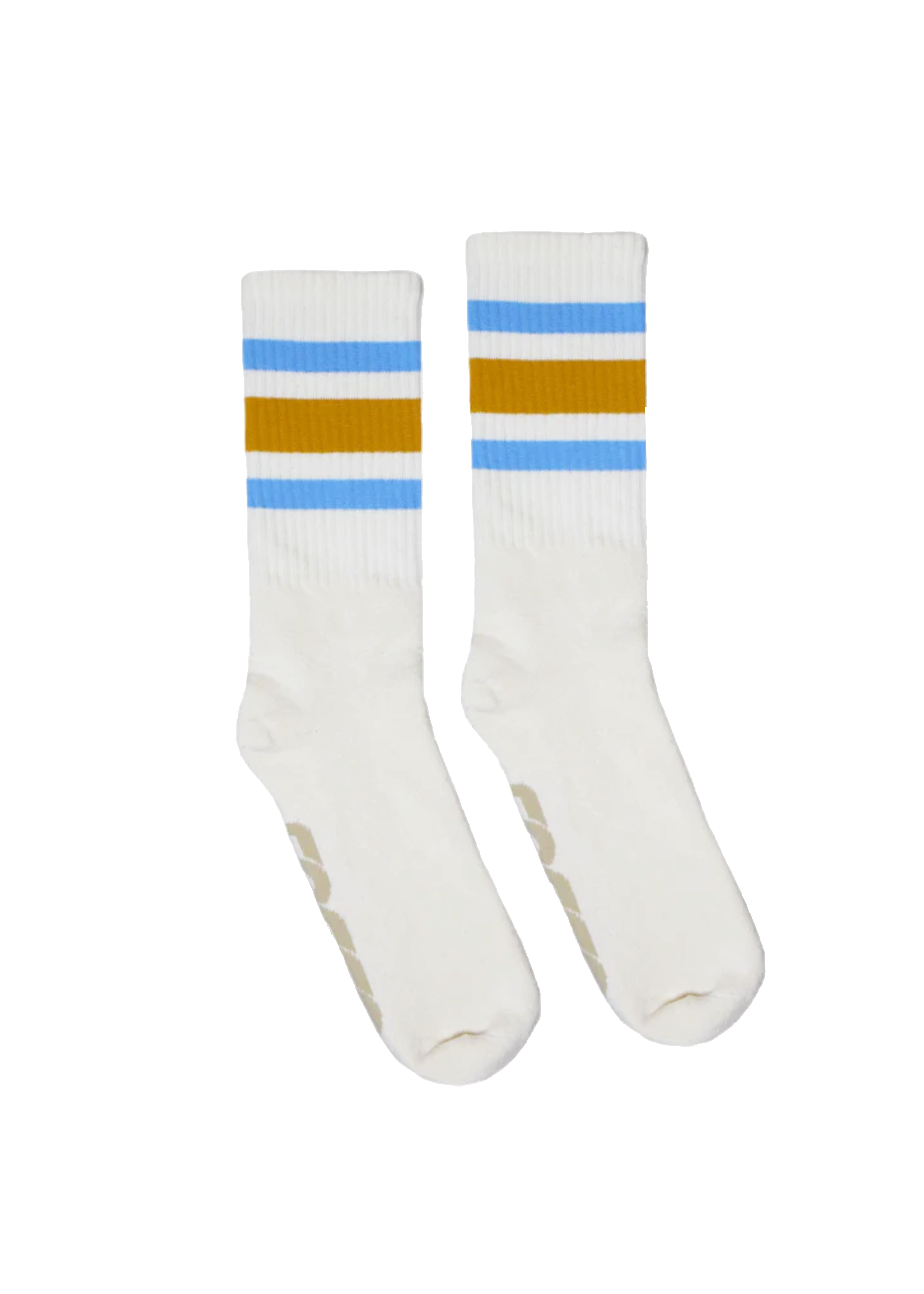 Blue & Gold Stripe Socks - The House of Woo