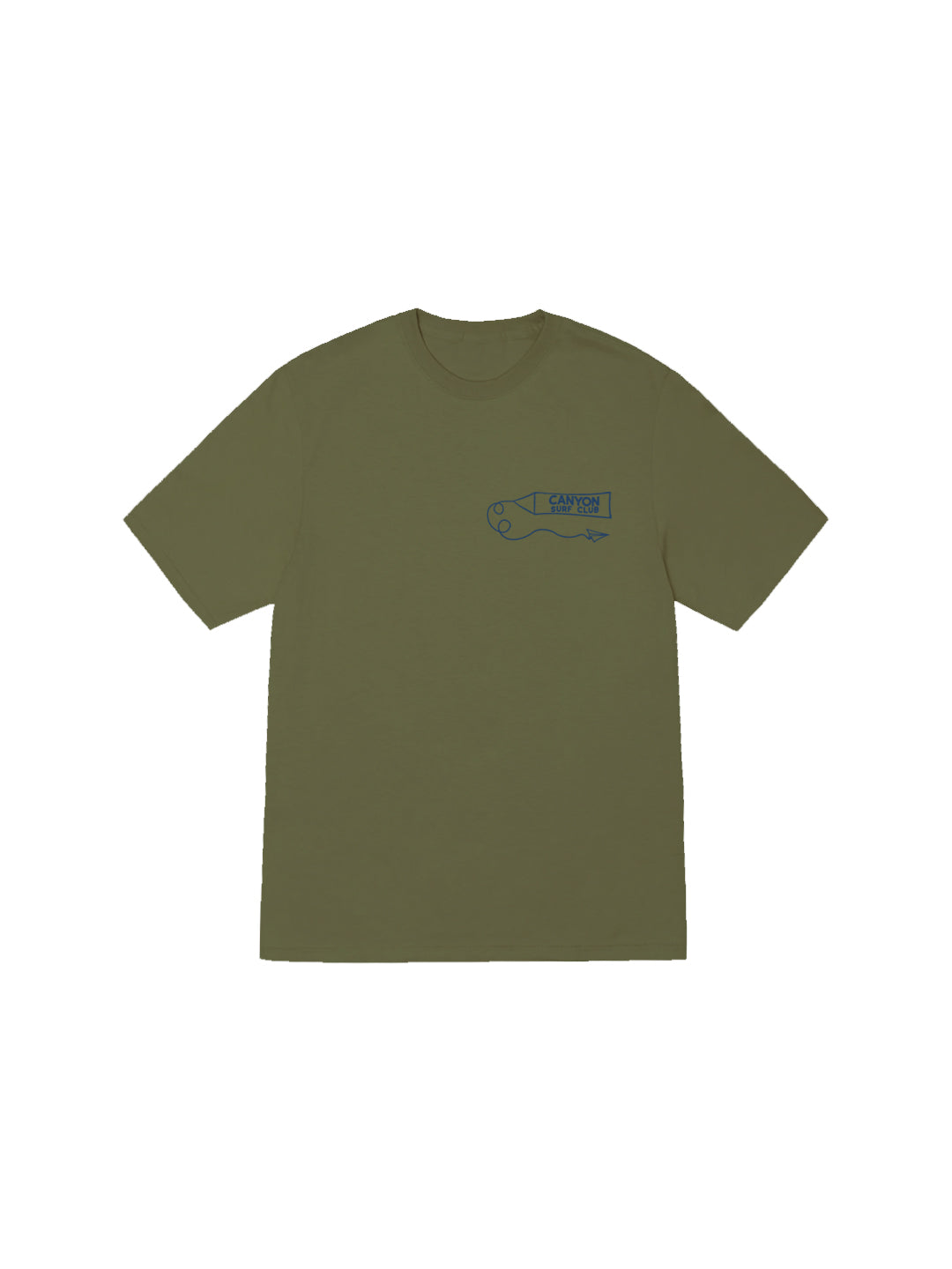 Canyon Surf Club Tee in Olive
