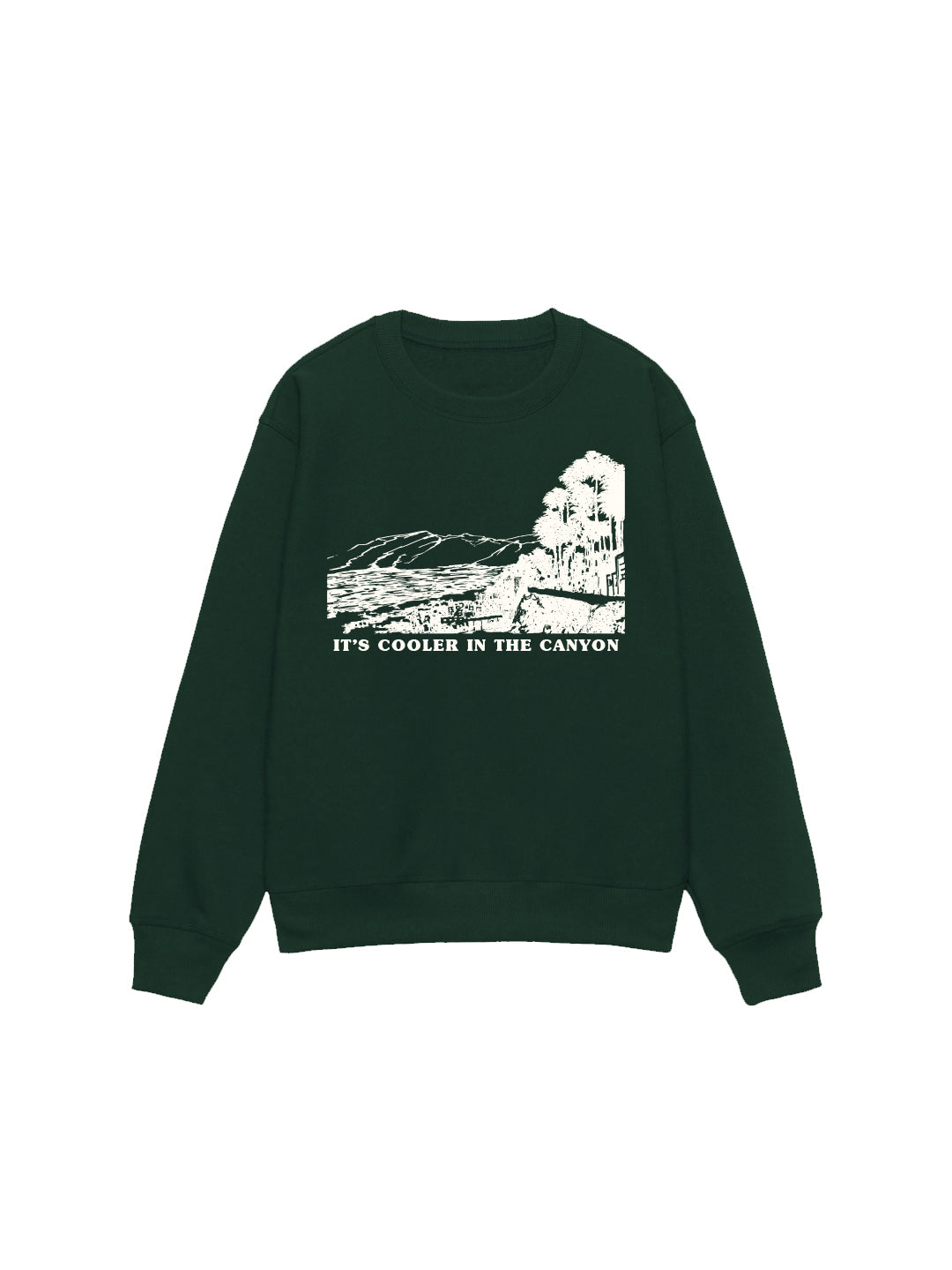 Cooler in the Canyon Sweatshirt in Forest