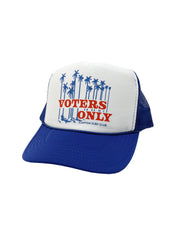Musician Gracie Abrams favorite Uplifters Voters Only Hat. Kamala Harris hat, Comma LA Hat, Uplifters Kamala Hat
