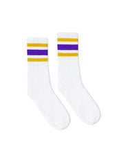 Gold & Purple Stripe Socks
