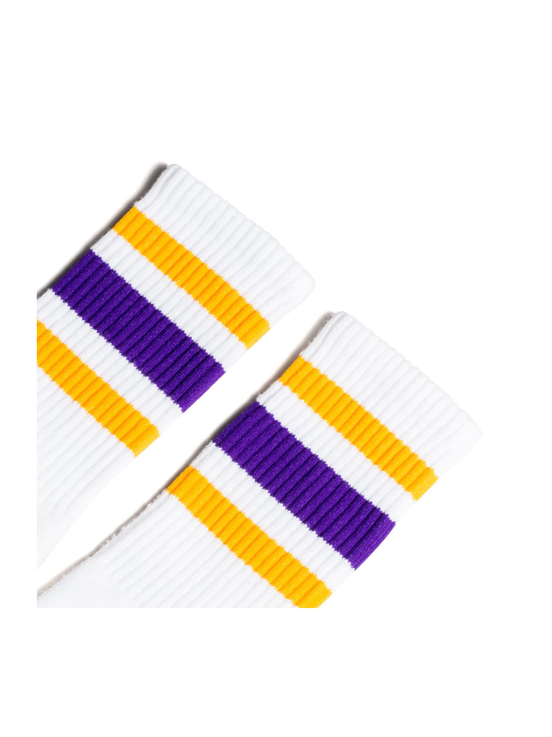Gold & Purple Stripe Socks