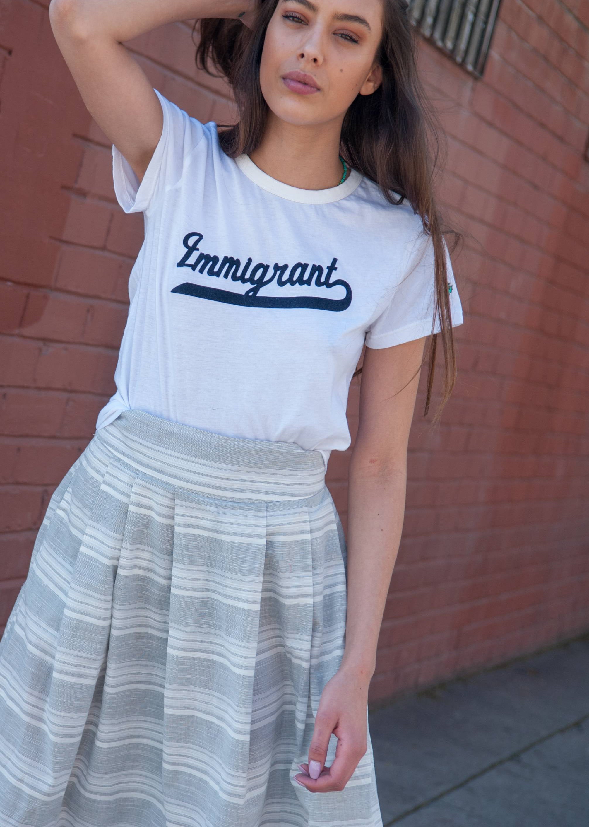 Immigrant Tee - Womens,, The Uplifters- Woo